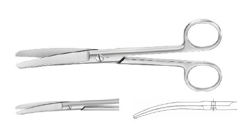 ХІРУРГ. НОЖИЦІ ВИГНУТІ Т/Т 175MM